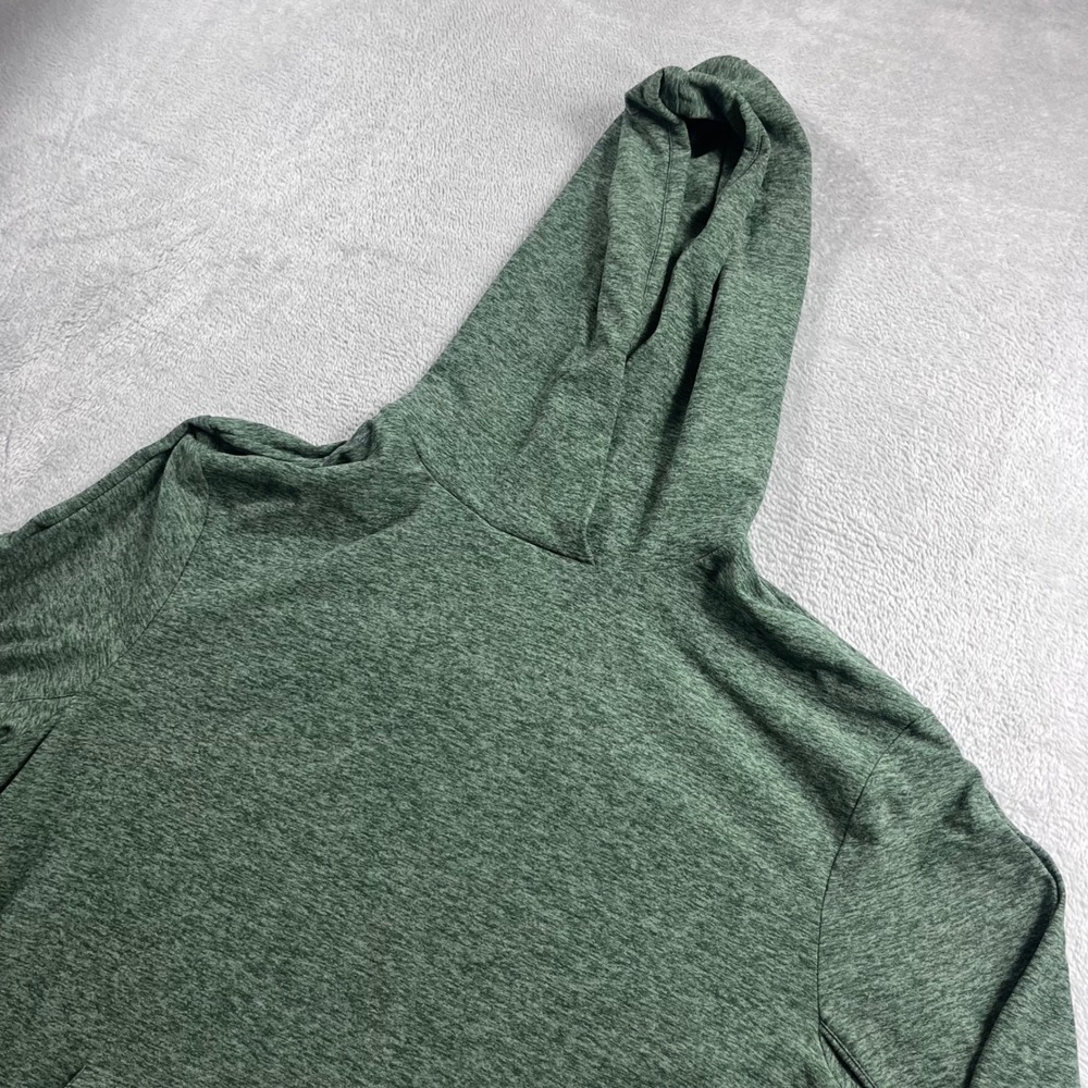 Outdoor Voices Mens All Day Hoodie Green Heathered Pullover Sweatshirt Medium
